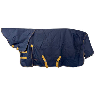 Canadian Horsewear Insulated Rainsheet with Removable Neck, Navy Diablo