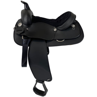 Wintec Plain Black Saddle, 17", Wide Tree