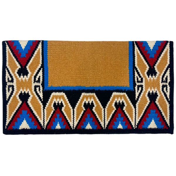 Country Legend Tipi Show Blanket, Red/Blue/Tan