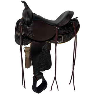 Circle Y High Horse Oyster Creek Trail Saddle, 15", Wide Tree