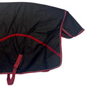 Century 600D Fleece Lined Rainsheet, Black/Burgundy