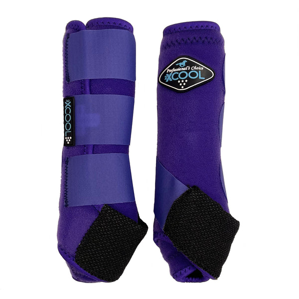 2XCool Sports Medicine Boots Front Pair, Purple