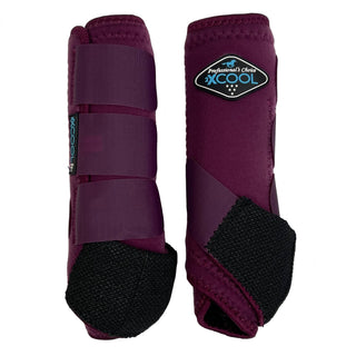 2XCool Sports Medicine Boots Front Pair, Wine