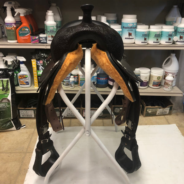 Circle Y High Horse Round Rock Gaited Trail Saddle, 16"