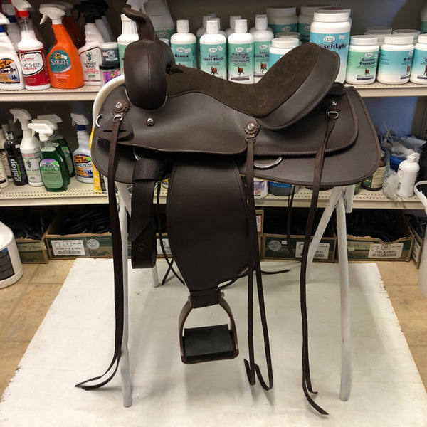 Wintec Brown Trail Saddle, 15", Wide Tree