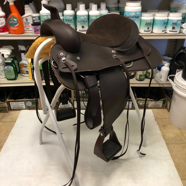 Wintec Brown Trail Saddle, 15", Wide Tree