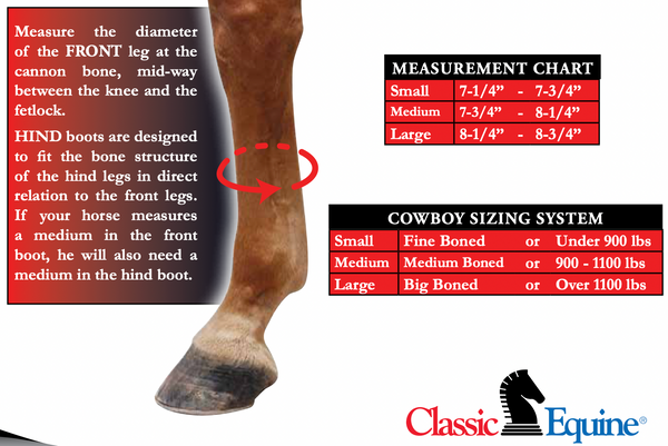 Classic Equine Legacy2 Front Pair, Black Medium