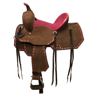 Country Legend(by Western Rawhide) Little Buck Youth Saddle, 13" Pink